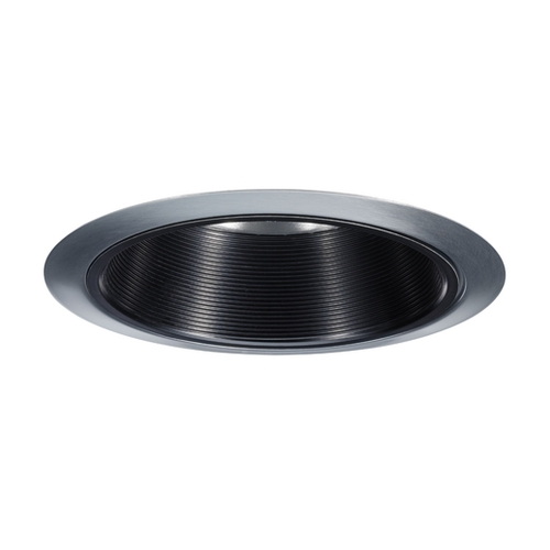 Juno Lighting Group Juno Black Baffle Satin Chrome Recessed Trim - 6-Inch 24 BSC