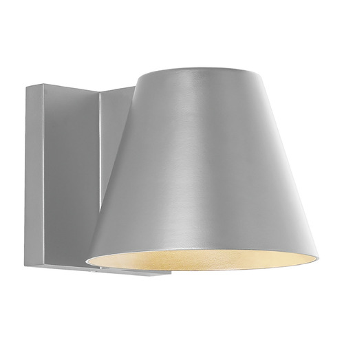 Sean Lavin Bowman 4-Inch 3000K LED Outdoor Wall Light in Silver by VC Modern