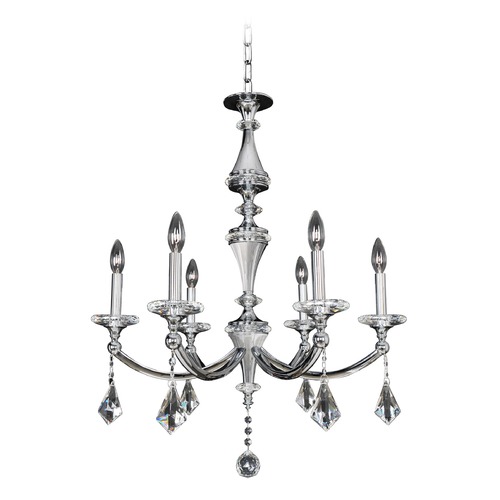 Allegri Lighting Allegri Floridia 6-Light Crystal Chandelier in Polished Chrome 012171-010-FR001