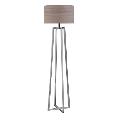 Keokee Polished Nickel Floor Lamp by Uttermost Lighting