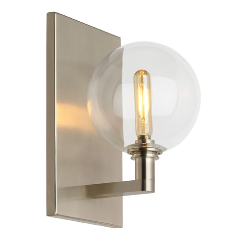 Visual Comfort Modern Collection Gambit Wall Sconce in Satin Nickel by Visual Comfort Modern 700WSGMBSCS
