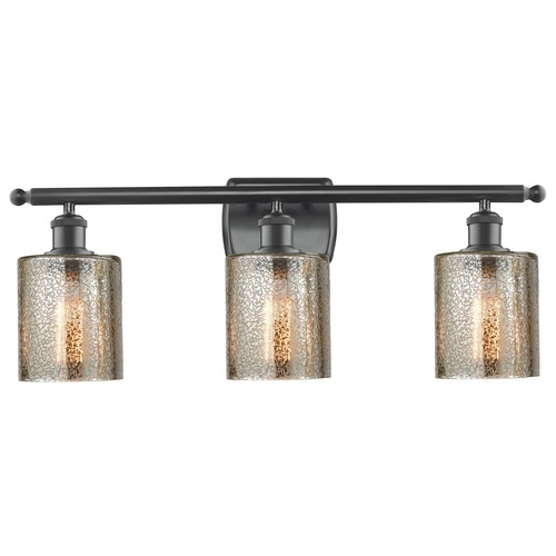 Innovations Lighting Innovations Lighting Cobbleskill Matte Black Bathroom Light 516-3W-BK-G116