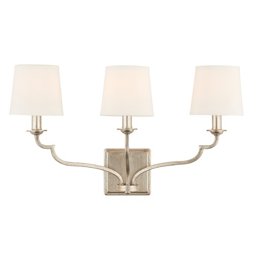 Capital Lighting Ophelia 3-Light Wall Sconce in Winter Gold by Capital Lighting 138731WG-698