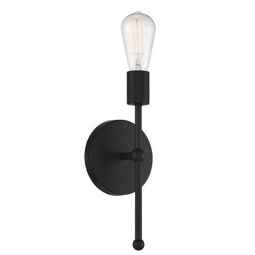 Meridian 12-Inch Wall Sconce in Matte Black by Meridian M90005MBK