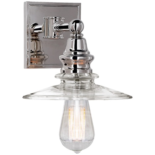 Visual Comfort Signature Collection E.F. Chapman Covington Sconce in Polished Nickel by Visual Comfort Signature CHD2473PNCG