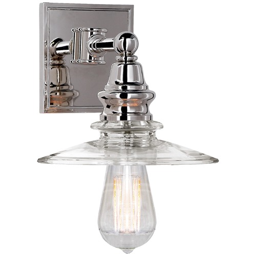 E.F. Chapman Covington Sconce in Polished Nickel by Visual Comfort Signature