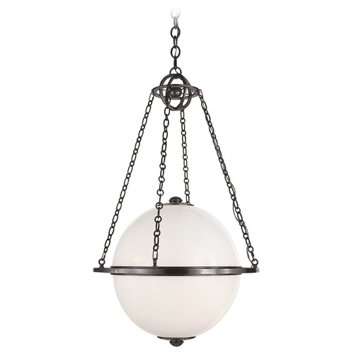 Visual Comfort Signature Collection E.F. Chapman Modern Globe Lantern in Bronze by Visual Comfort Signature CHC2135BZWG