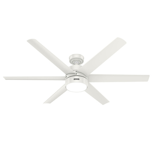 Hunter Fan Company Solaria Fresh White LED Ceiling Fan with Light