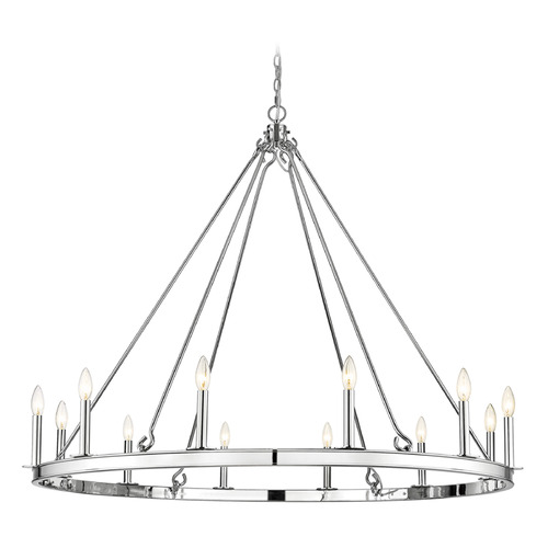 Z-Lite Barclay Polished Nickel Chandelier by Z-Lite 482R-12PN