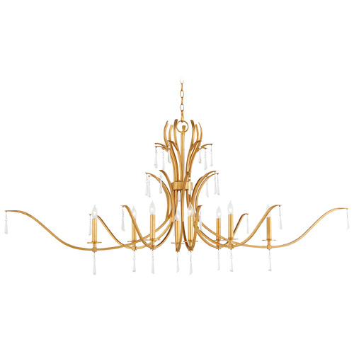 Majesty Gold Leaf Chandelier by Quorum Lighting
