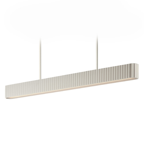 ET2 Lighting Et2 Delphi Chaulk White LED Island Light with Rectangle Shade E25176-CHK