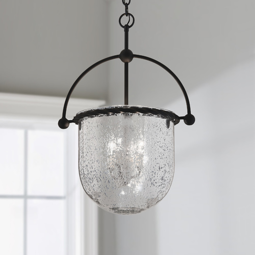 Mercury 17-Inch Wide Pendant in Old Iron by Troy Lighting