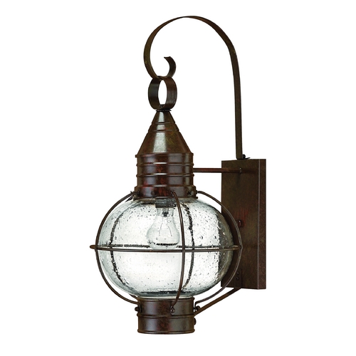 Hinkley Seeded Glass Outdoor Wall Light Bronze Hinkley 2204SZ