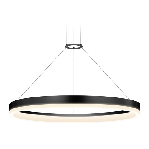 Modern LED Pendant Satin Black by Sonneman Lighting