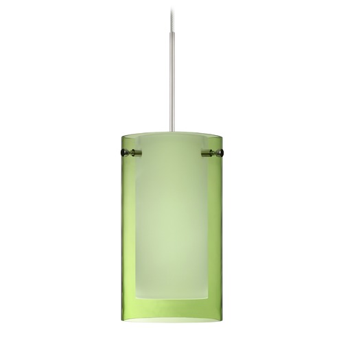 Besa Lighting Pahu Satin Nickel LED Mini-Pendant Light