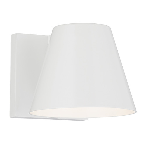 Sean Lavin Bowman 4-Inch 3000K LED Outdoor Wall Light in White by VC Modern