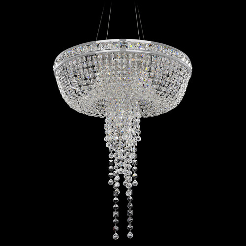 Allegri Crystal Cascata Polished Chrome Pendant Light