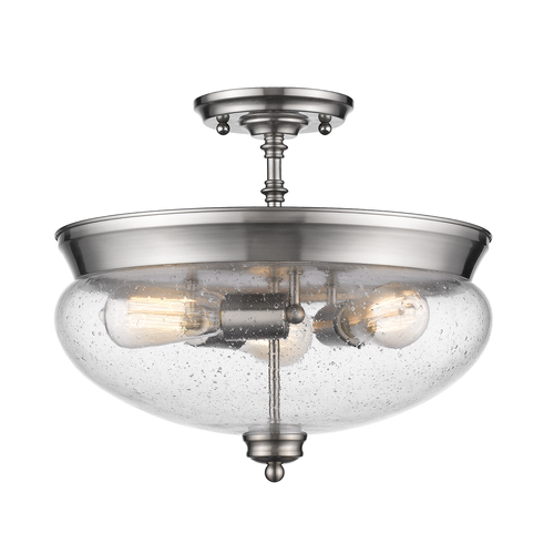 Z-Lite Amon Brushed Nickel Semi-Flush Mount by Z-Lite 722SF-BN