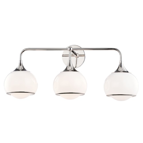 Mitzi by Hudson Valley Reese Polished Nickel Sconce by Mitzi by Hudson Valley H281303-PN