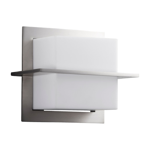 Metrix LED Wall Sconce in Satin Nickel by Oxygen Lighting