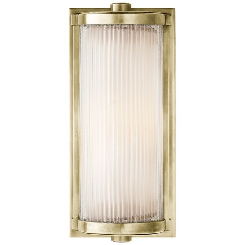 Thomas OBrien Dresser Glass Rod Light in Nickel by Visual Comfort Signature