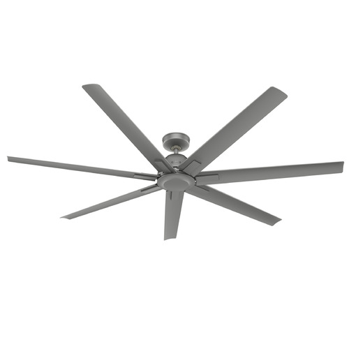 Hunter Fan Company Downtown Matte Silver Ceiling Fan Without Light