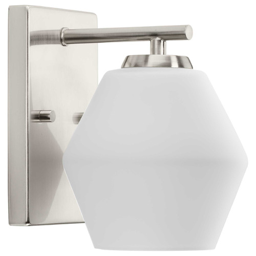 Progress Lighting Progress Lighting Safford 1-Light Brushed Nickel Wall Sconce P300430-009