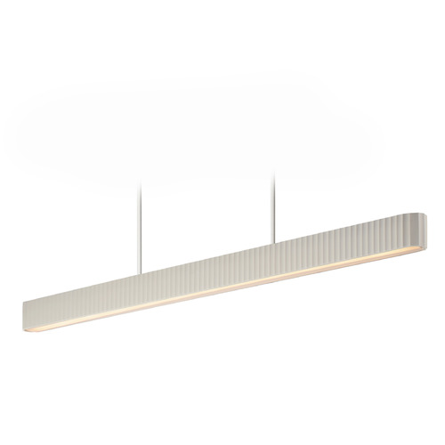 ET2 Lighting Et2 Delphi Chaulk White LED Island Light with Rectangle Shade E25178-CHK