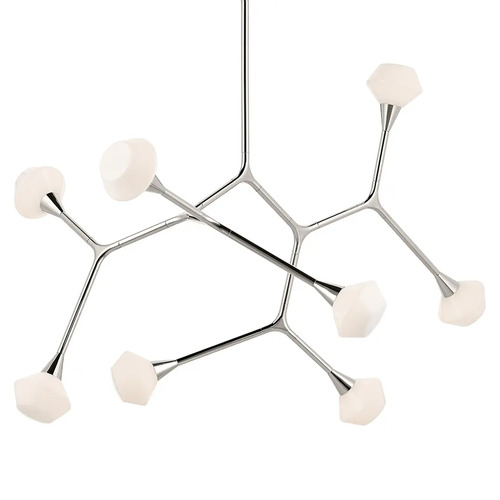 Kichler Lighting Cassius 26.50-In Convertible Chandelier in Polished Nickel by Kichler 52763PN