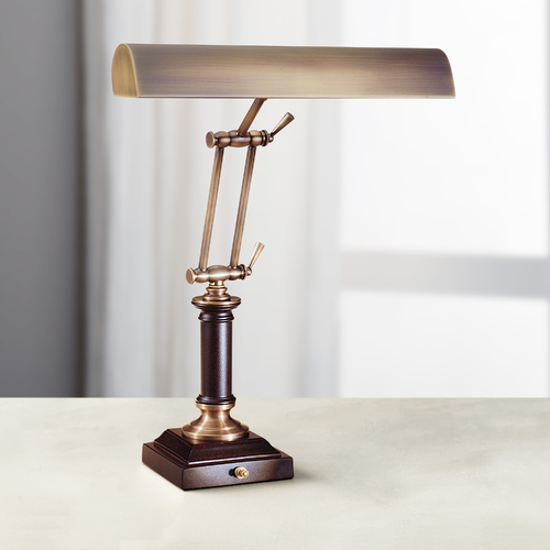 Piano Lamp in Antique Brass by House of Troy Lighting