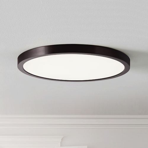 Flat LED Light Surface Mount 14-Inch Round Bronze 2700K 1560LM