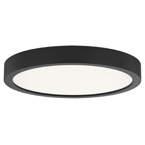 Design Classics Lighting Flat LED Light Surface Mount 8-Inch Round Matte Black 5CCT 1250LM 8G-MBK