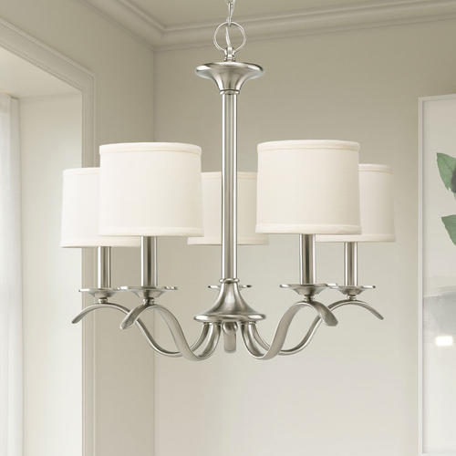 Inspire 5-Light Chandelier in Brushed Nickel by Progress Lighting