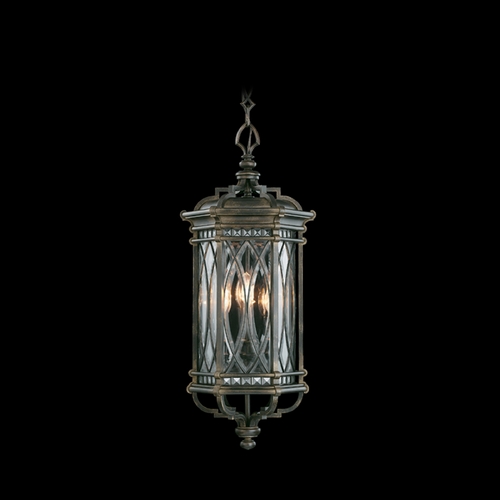 Fine Art Lamps Warwickshire Dark Wrought Iron Patina Outdoor Hanging Light