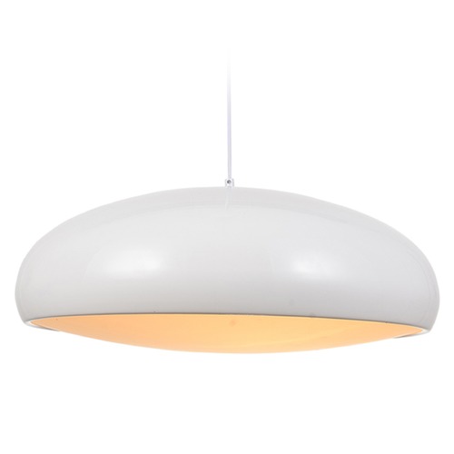 Avenue Lighting Doheny Ave. White Pendant by Avenue Lighting HF9116-WT