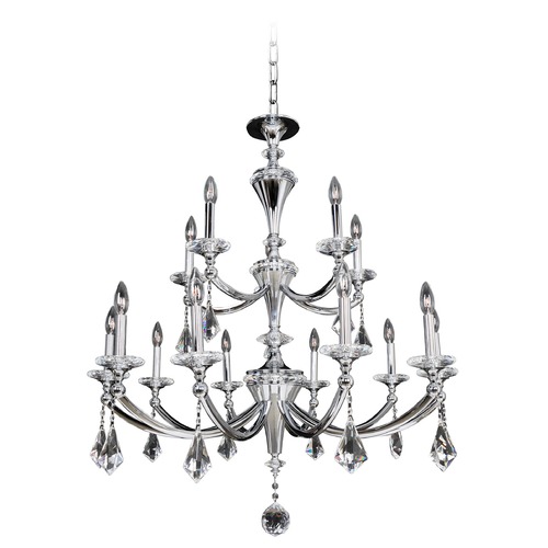 Allegri Lighting Allegri Floridia 2-Tier 15-Light Crystal Chandelier in Polished Chrome 012173-010-FR001