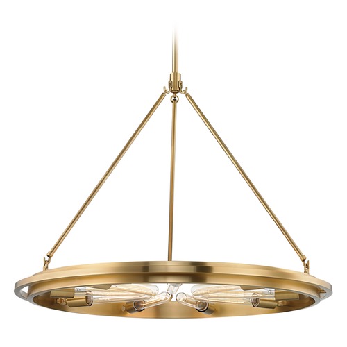 Hudson Valley Lighting Chambers Aged Brass Pendant by Hudson Valley Lighting 2732-AGB