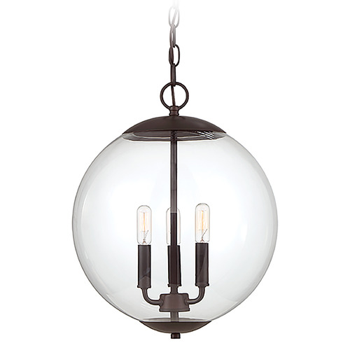 13.75-Inch Globe Pendant in Oil Rubbed Bronze by Meridian