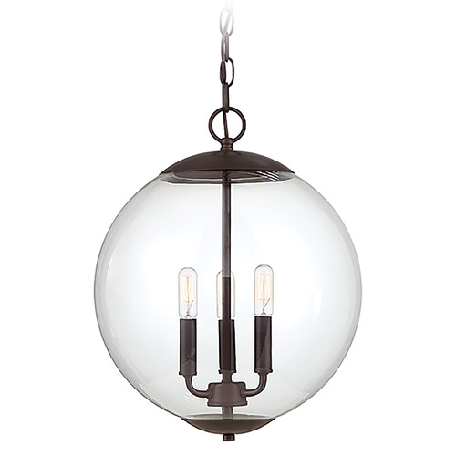 Meridian 13.75-Inch Globe Pendant in Oil Rubbed Bronze by Meridian M70060ORB