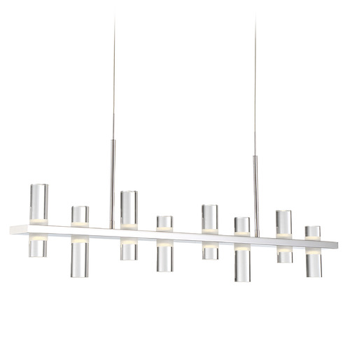 Netto 42-Inch Linear Chandelier in Chrome by Eurofase Lighting