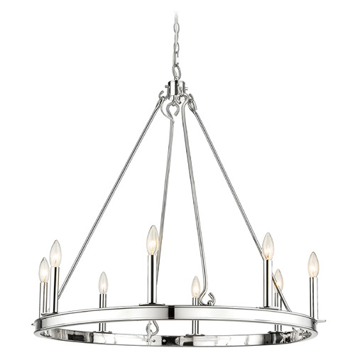 Barclay Polished Nickel Chandelier by Z-Lite