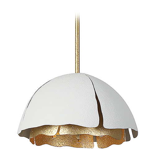 Savoy House Savoy House Lighting Brewster Cavalier Gold & Royal White Pendant Light with Bowl / Dome Shade 7-1398-3-14