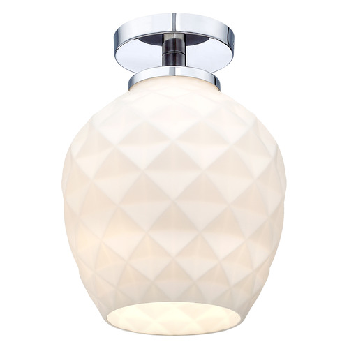 Designers Fountain Dita Polished Nickel Semi-Flushmount Light