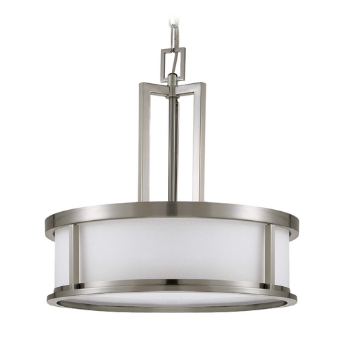 Nuvo Lighting Drum Pendant in Brushed Nickel by Nuvo Lighting 60/2857