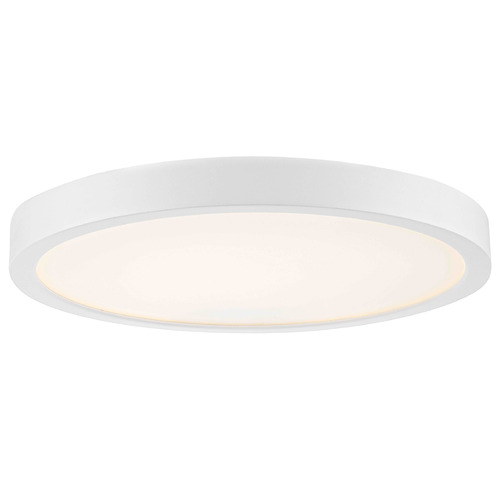 Design Classics Lighting Flat LED Light Surface Mount 10-Inch Round White 5CCT 1570LM 10G-WH
