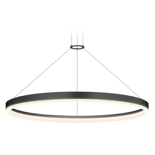 Modern LED Pendant Satin Black by Sonneman Lighting