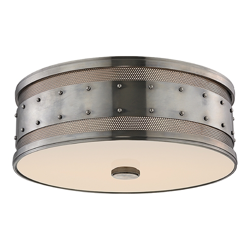 Gaines Historic Nickel Flush Mount by Hudson Valley Lighting