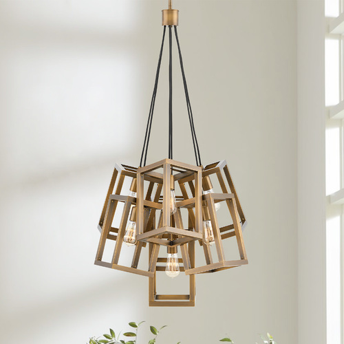 Ensemble 28-Inch Pendant in Brushed Bronze by Fredrick Ramond