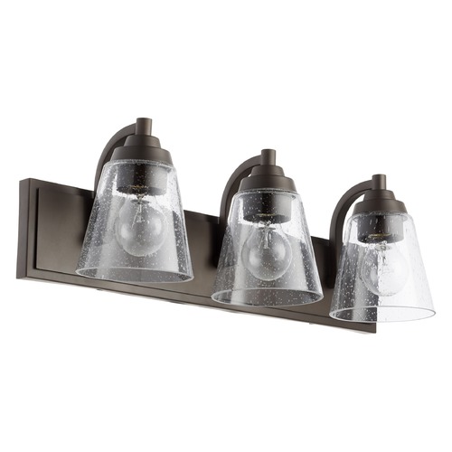 Quorum Lighting Oiled Bronze Bathroom Light by Quorum Lighting 518-3-86