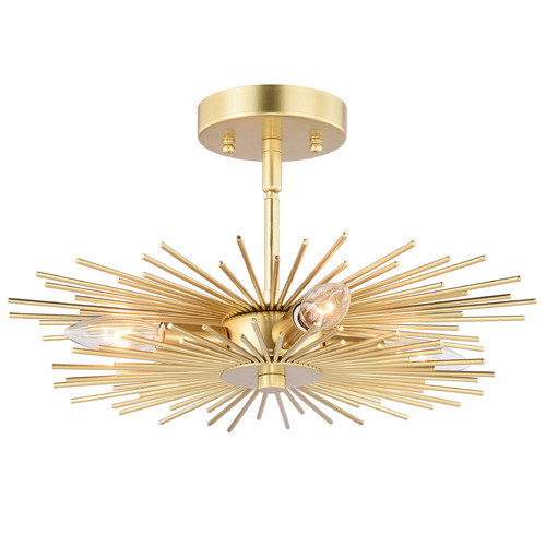 Vaxcel Lighting Nikko Gold Semi-Flushmount Light